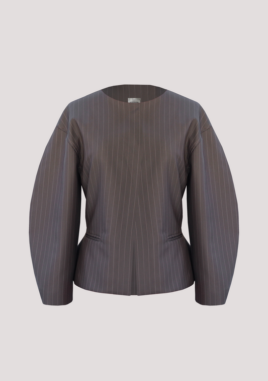 Elsie Jacket in Pinstripe