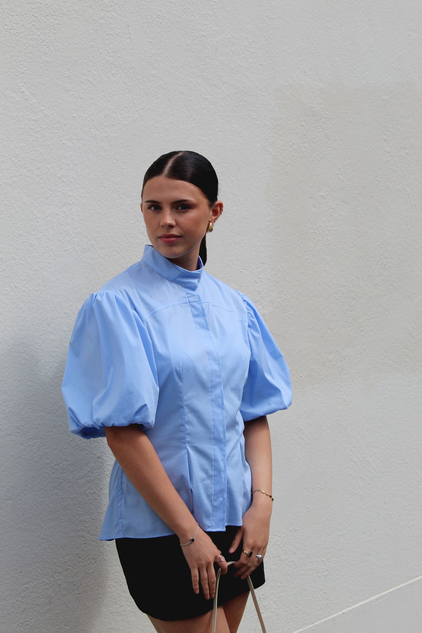 Ophelia Shirt in Cotton and Nylon