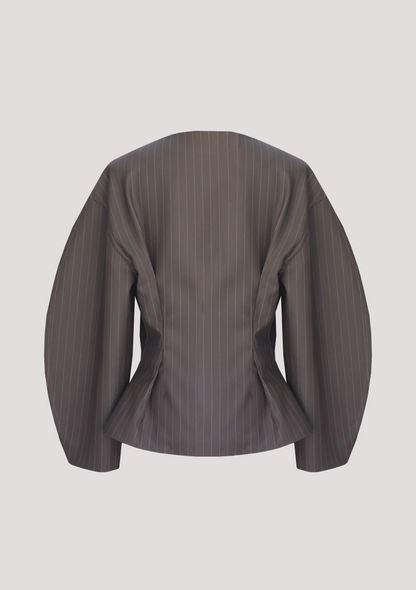 Elsie Jacket in Pinstripe