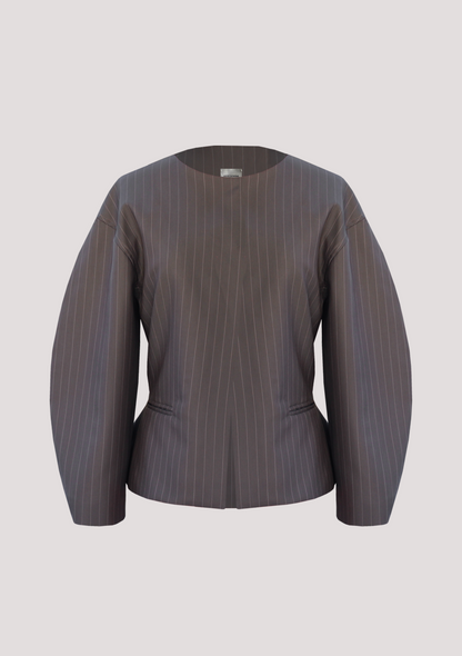 Elsie Jacket in Pinstripe