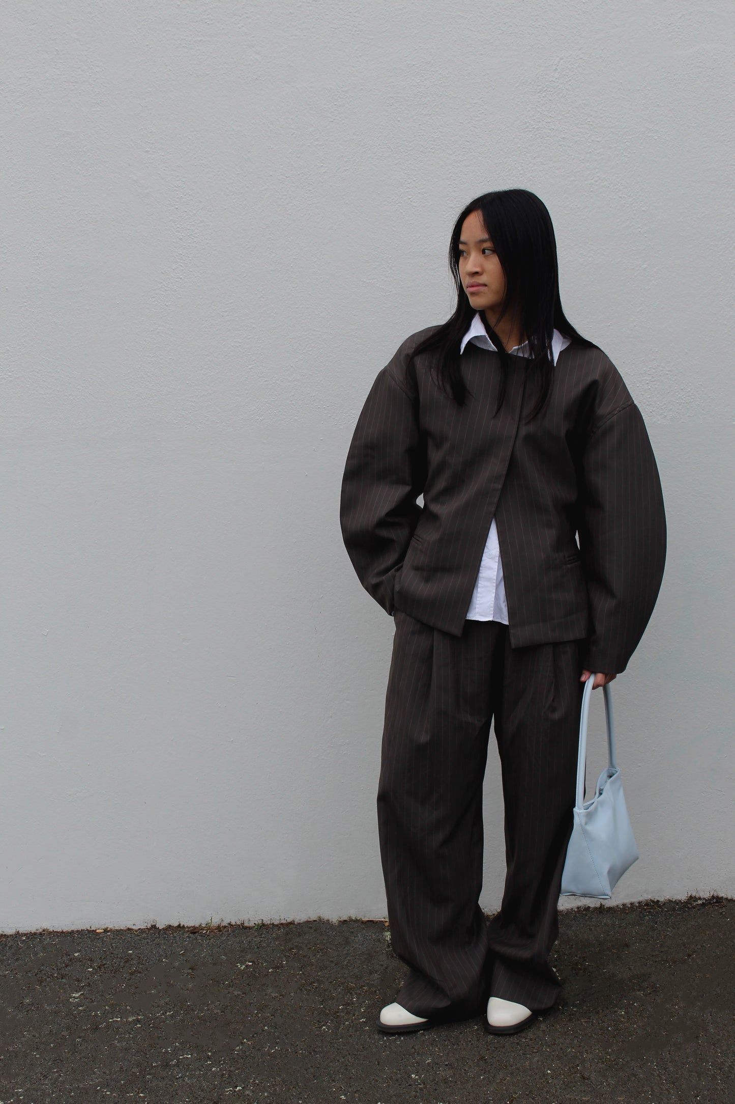 Elsie Jacket in Pinstripe